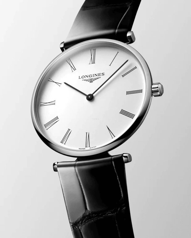 Longines,Elegant 38mm,38mm,Stainless Steel,Black,White,Quartz,In-house Caliber,Sapphire,L4,L4.866.4.11.2