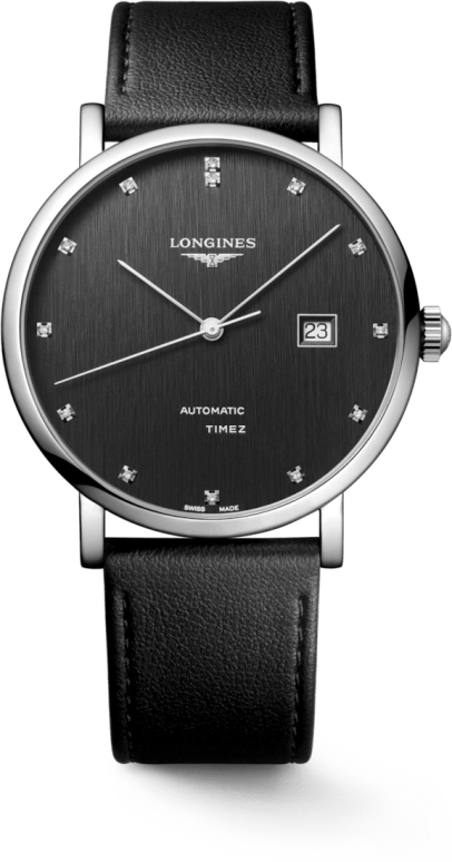 Longines,Elegant 41mm,41mm,Stainless Steel,Coal Gray,Grey,Automatic,Day,64hours,L4,L4.911.4.78.2