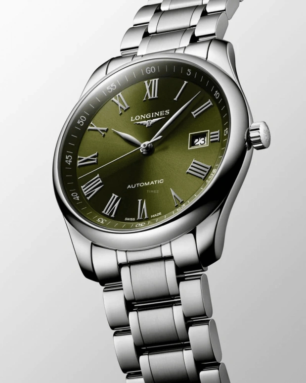 Longines,Heritage Classic 40mm,40mm,Stainless Steel,Green,Automatic,Day,64hours,L2,L2.793.4.09.6