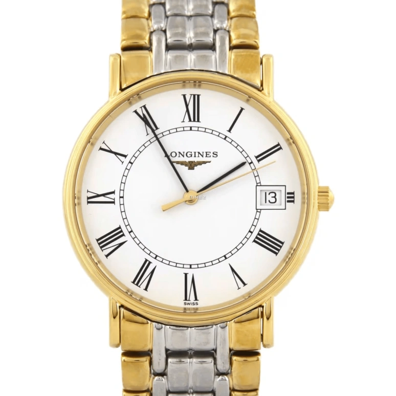 Longines,Presence 33mm,33mm,Stainless Steel,White,Quartz,Day,26280hours,L4,L4.819.2.11.7