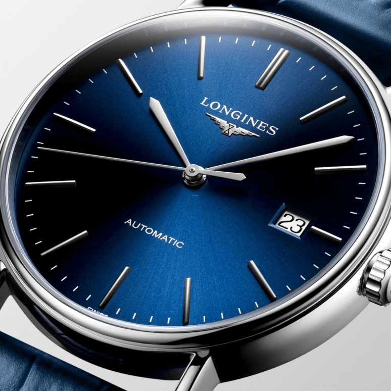 Longines,Presence 38.50mm,38.50mm,Stainless Steel,Blue,Automatic,Date,65hours,L4,L4.921.4.92.2