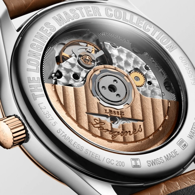 Longines,Master 34mm,34mm,Stainless Steel,Silver,Automatic,72hours,In-house Caliber,L2,L2.357.5.70.2