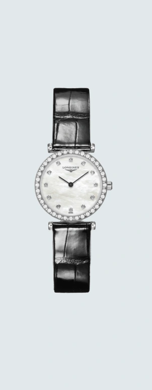 Longines,Elegant 24mm,24mm,Stainless Steel,White,Black,Quartz,26280hours,In-house Caliber,L4,L4.341.0.80.2