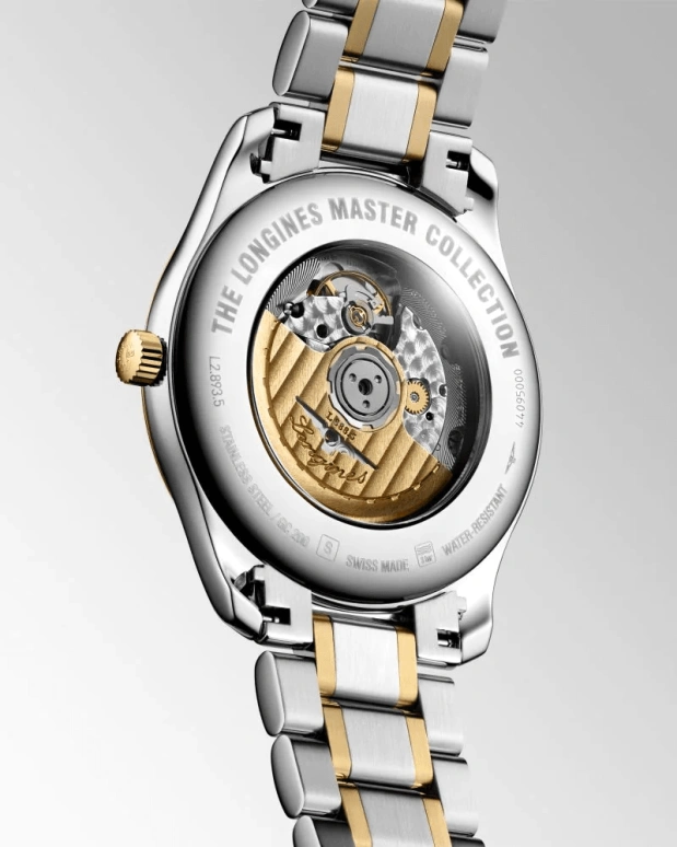 Longines,Master 42mm,42mm,Yellow Gold,Stainless Steel,Silver,Automatic,Date,64hours,L2,L2.893.5.97.7