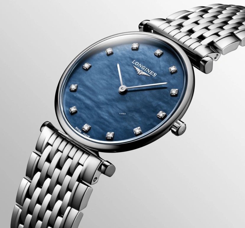 Longines,La Grande Classique 29mm,29mm,Stainless Steel,Blue,Quartz,In-house Caliber,Sapphire,Crystal Glass,L4,L4.512.4.81.6