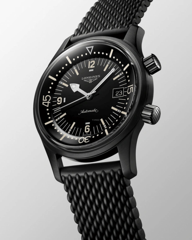 Longines,Heritage Classic 42mm,42mm,Stainless Steel,Black,Automatic,Date,65hours,L3,L3.774.2.50.9