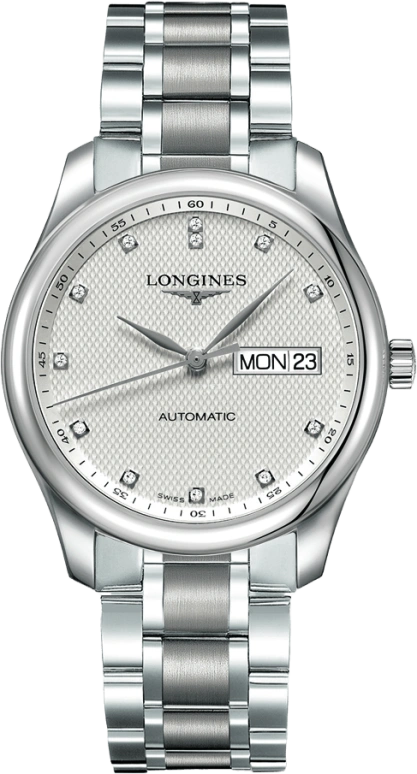 Longines,Master 38.50mm,38.50mm,Stainless Steel,Silver,Automatic,Date,Day,L2,L2.755.4.77.6