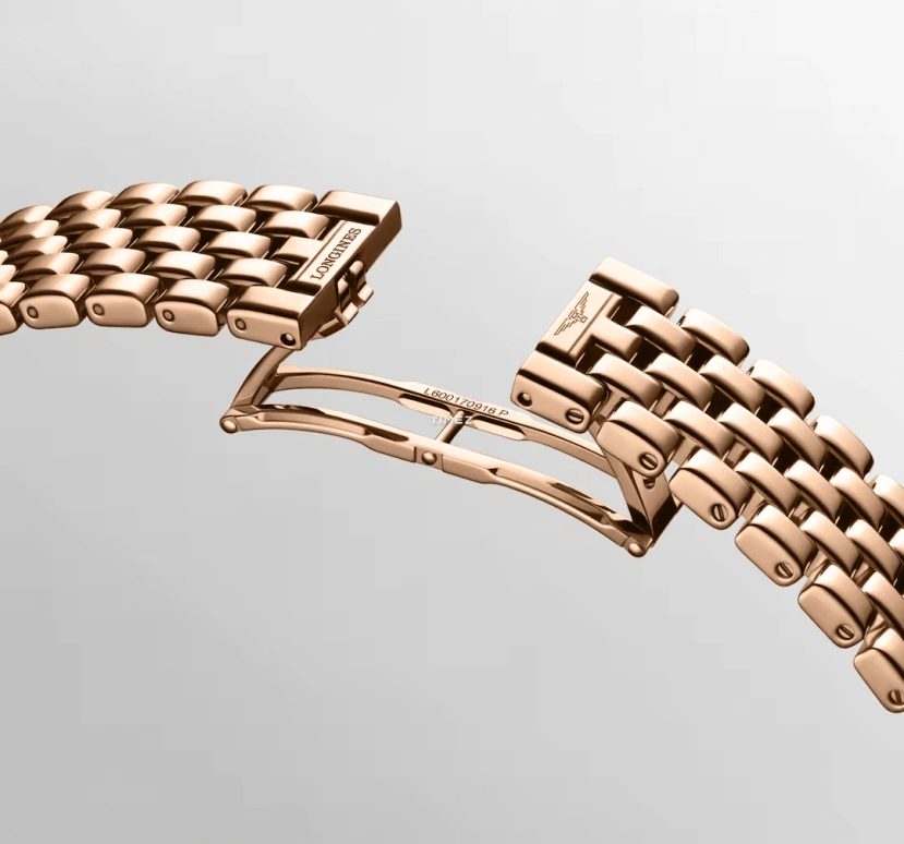Longines,DolceVita 21.50x29mm,21.50x29mm,Rose Gold,Silver,Quartz,26280hours,In-house Caliber,L5,L5.200.9.71.6