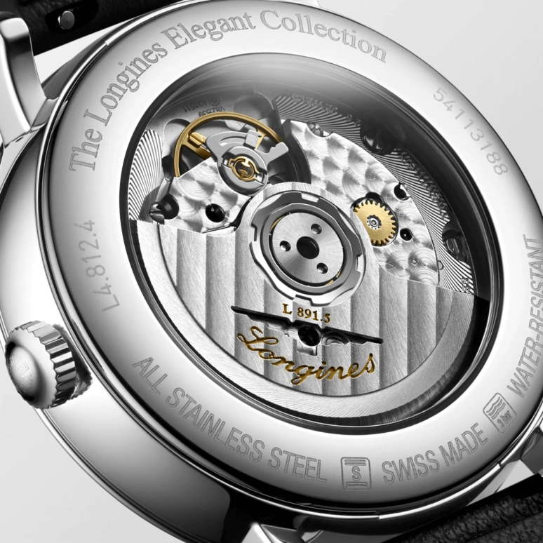 Longines,Elegant 39mm,39mm,Stainless Steel,Silver,Automatic,72hours,In-house Caliber,L4,L4.812.4.77.2
