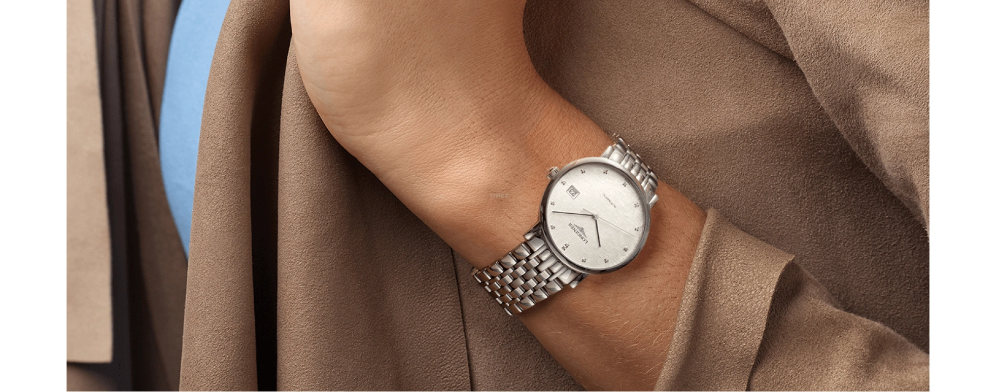 Longines,Elegant 37mm,37mm,Stainless Steel,Silver,Automatic,Date,65hours,L4,L4.810.4.77.6