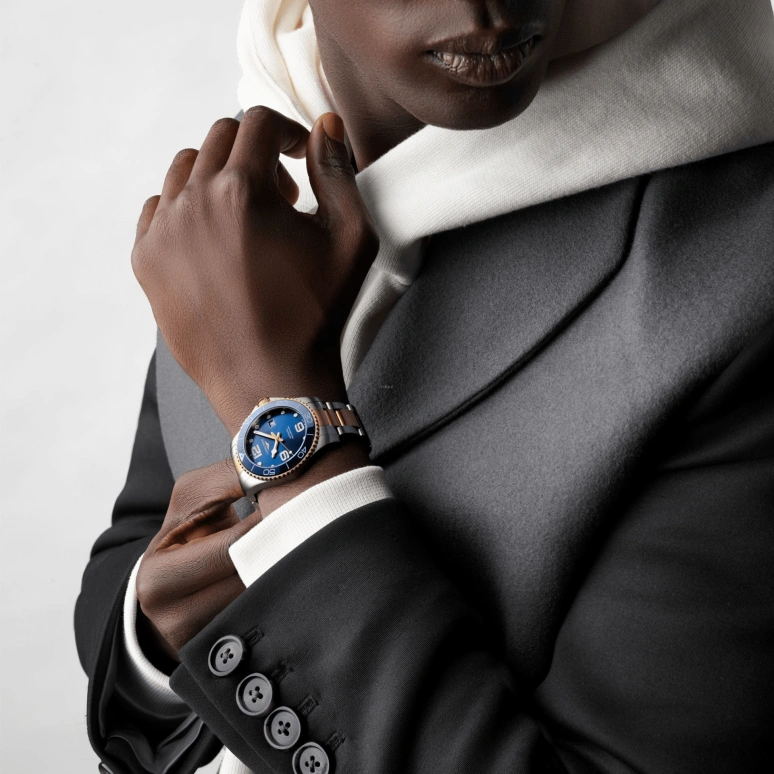 Longines,HydroConquest 43mm,43mm,Ceramic,Stainless Steel,Blue,Automatic,Date,64hours,L3,L3.782.3.96.7