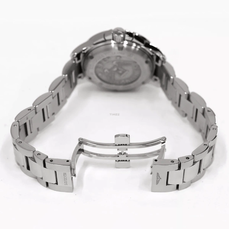 Longines,Conquest 36mm,36mm,Stainless Steel,Black,Quartz,Chronograph,Day,L3,L3.379.4.56.6