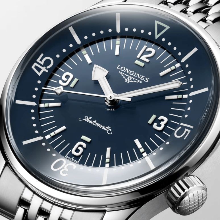 Longines,Legend Diver 39mm,39mm,Stainless Steel,Blue,Automatic,72hours,In-house Caliber,L3,L3.764.4.90.6 