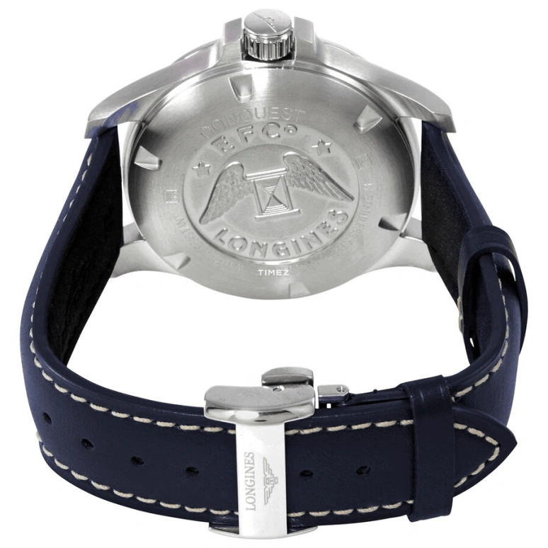 Longines,Conquest V.H.P. 41mm,41mm,Stainless Steel,Blue,Quartz,Day,In-house Caliber,L3,L3.716.4.96.0