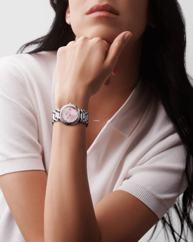 Longines,PrimaLuna 30mm,30mm,Stainless Steel,Pink,Quartz,Day,26280hours,L8,L8.122.4.99.6