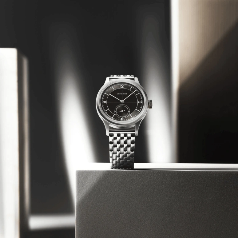 Longines,Heritage Classic 38.50mm,38.50mm,Stainless Steel,Black,Automatic,64hours,In-house Caliber,L2,L2.828.4.53.6