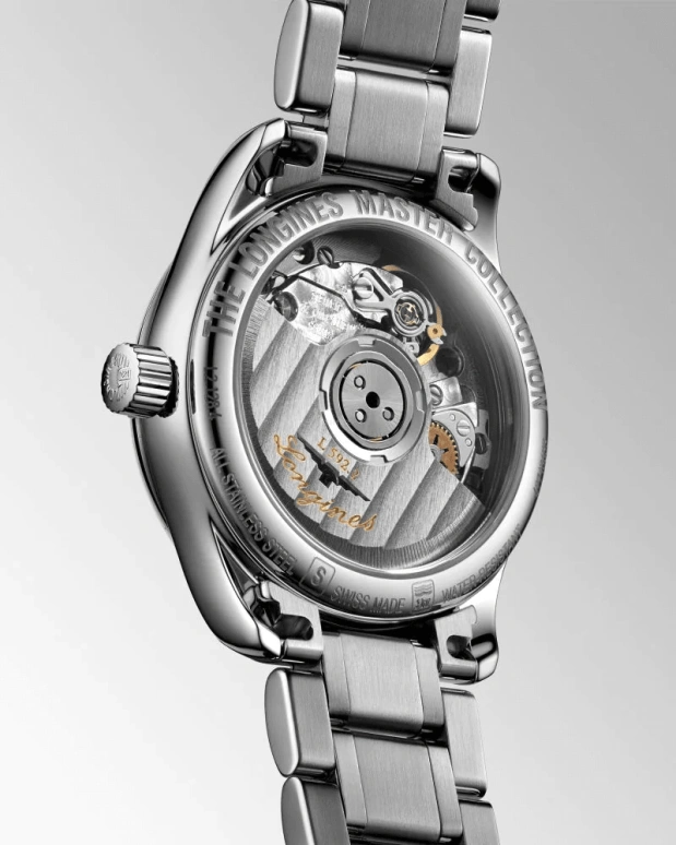 Longines,Master 25.50mm,25.50mm,Stainless Steel,White,Automatic,Date,40hours,L2,L2.128.4.87.6