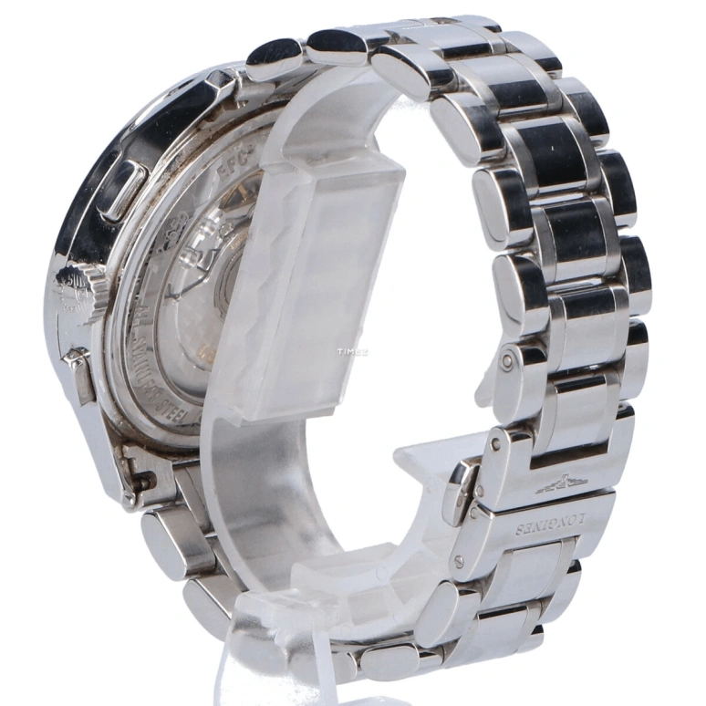 Longines,Master 40.10mm,40.10mm,Stainless Steel,White,Automatic,Chronograph,Day,L2,L2.650.4.73.7