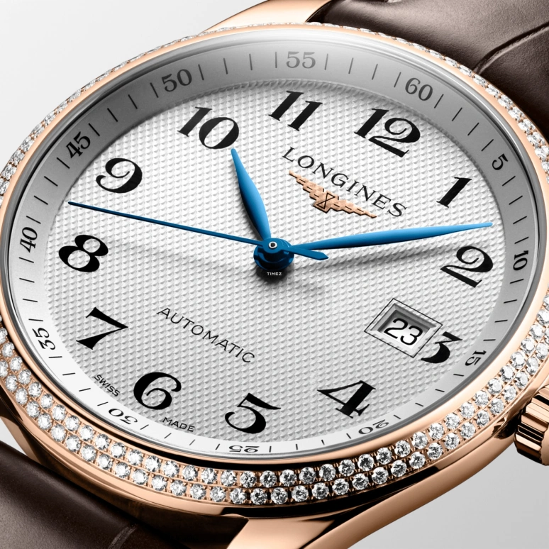Longines,Master 40mm,40mm,Rose Gold,Silver,Automatic,Day,64hours,L2,L2.793.9.78.3