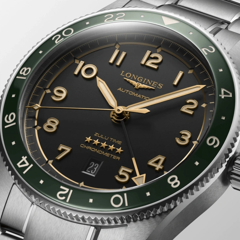 Longines,Spirit 42mm,42mm,Stainless Steel,Grey,Automatic,Date,65hours,L3,L3.812.4.63.6