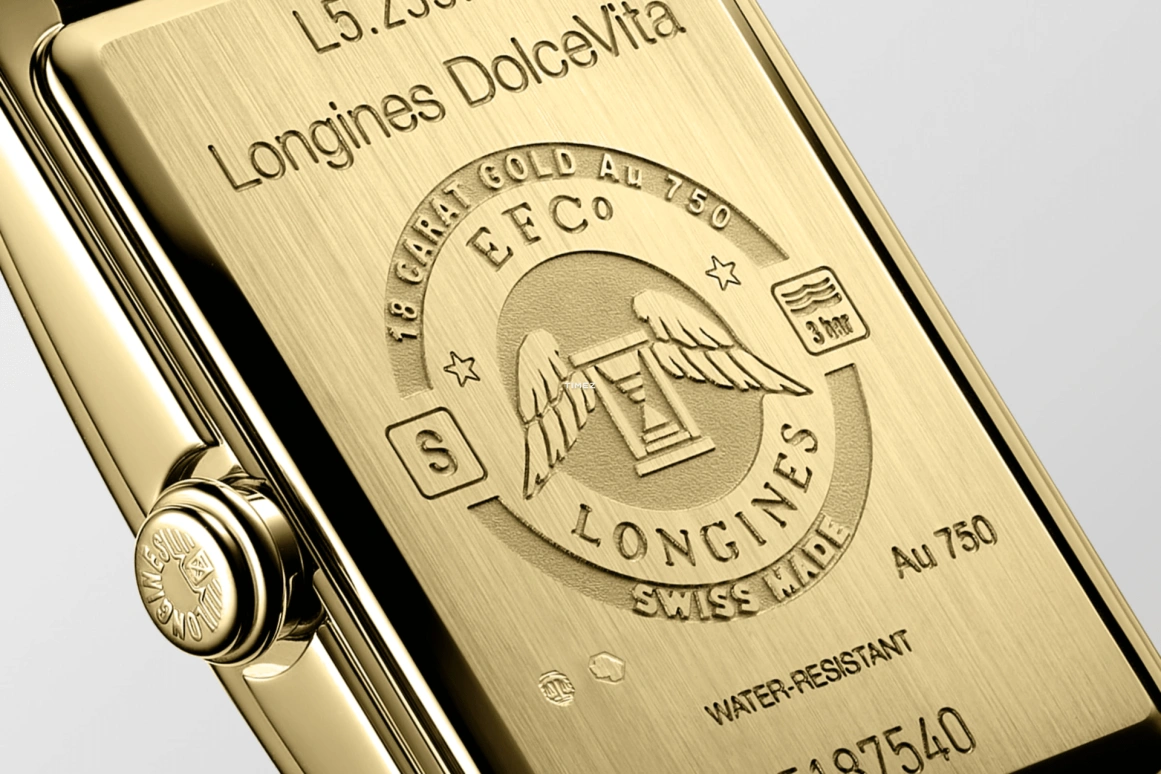 Longines,DolceVita 20.50x32mm,20.50x32mm,Yellow Gold,Green,Quartz,26280hours,In-house Caliber,L5,L5.255.6.95.2