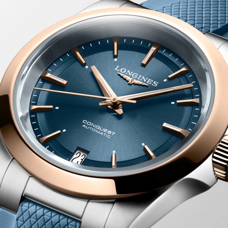 Longines,Sport 34mm,34mm,Stainless Steel,Blue,Automatic,Day,Anti-magnetic,L3,L3.430.5.92.9