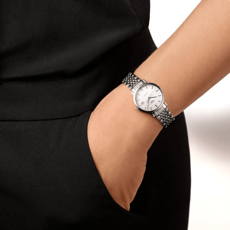 Longines,Elegant 29mm,29mm,Stainless Steel,White,Automatic,Date,40hours,L4,L4.310.4.12.6