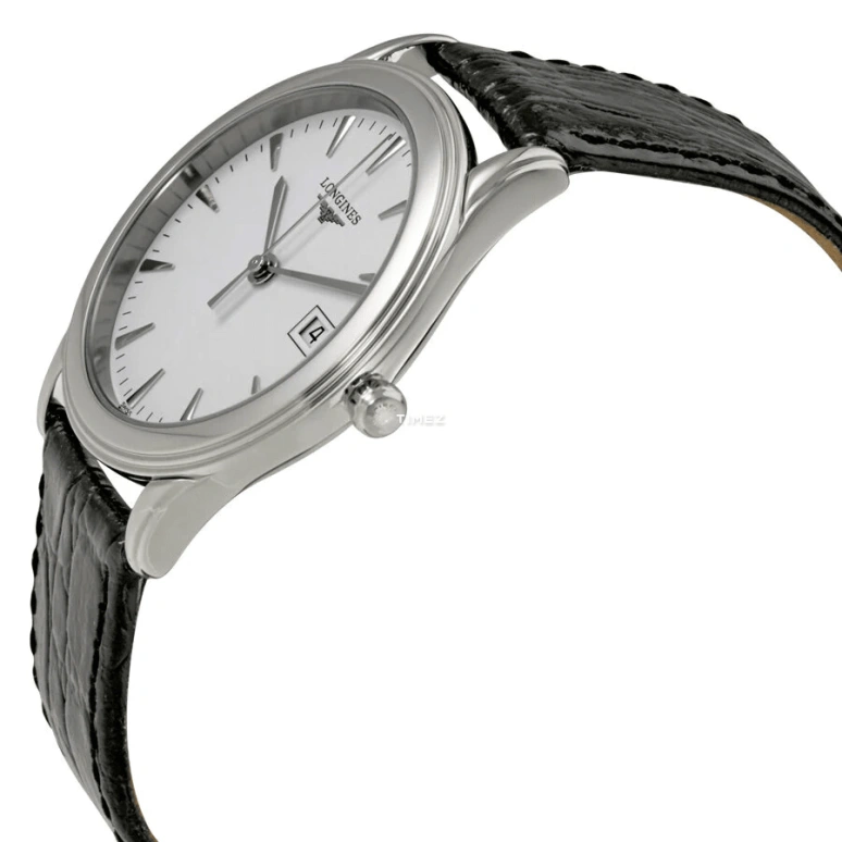 Longines,Flagship 35.60mm,35.60mm,Stainless Steel,White,Quartz,Day,26280hours,L4,L4.716.4.12.2