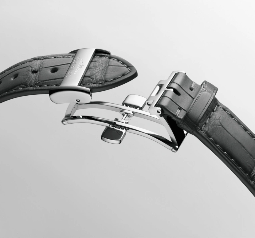 Longines,Master 38.50mm,38.50mm,Stainless Steel,Grey,Silver,Automatic,72hours,In-house Caliber,L2,L2.843.4.73.2