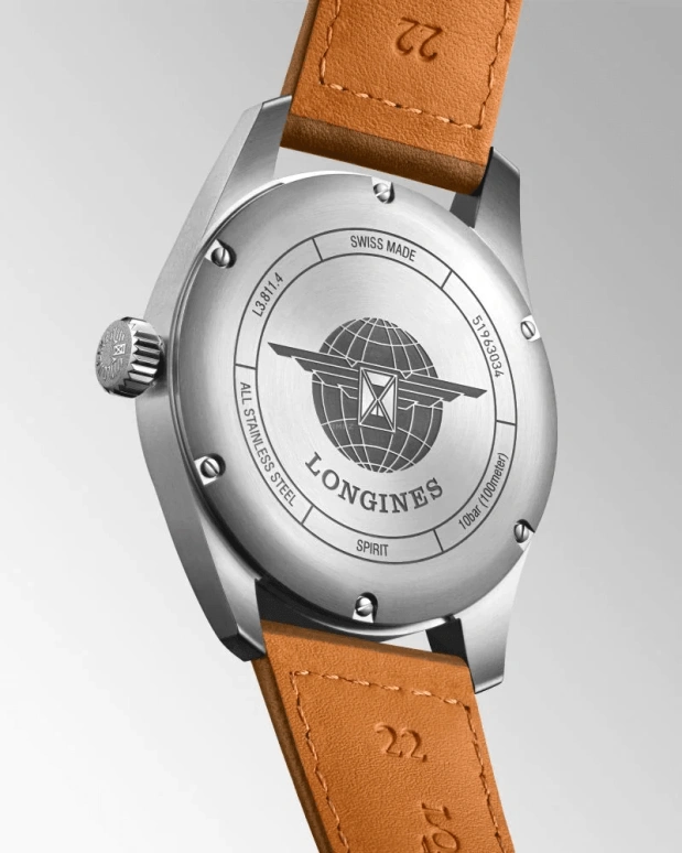 Longines,Spirit 42mm,42mm,Stainless Steel,Silver,Automatic,Date,64hours,L3,L3.811.4.73.2