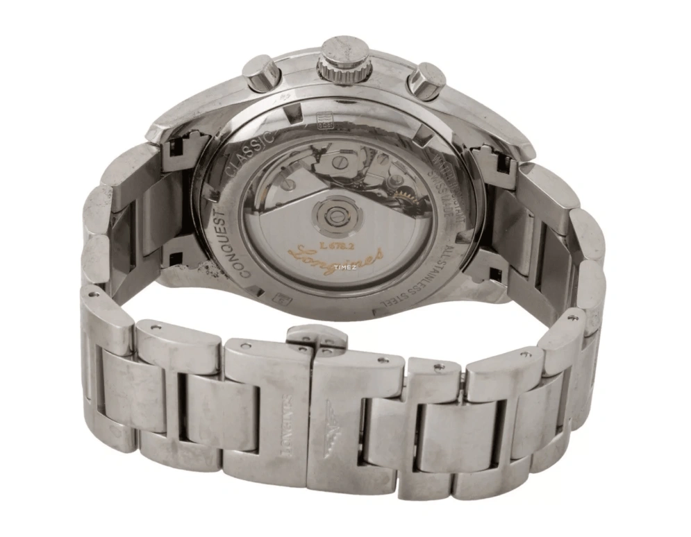 Longines,Conquest Classic 42mm,42mm,Stainless Steel,Blue,Automatic,Chronograph,Moonphase,Month,Date,42hours,In-house Caliber,L2,L2.798.4.96.6