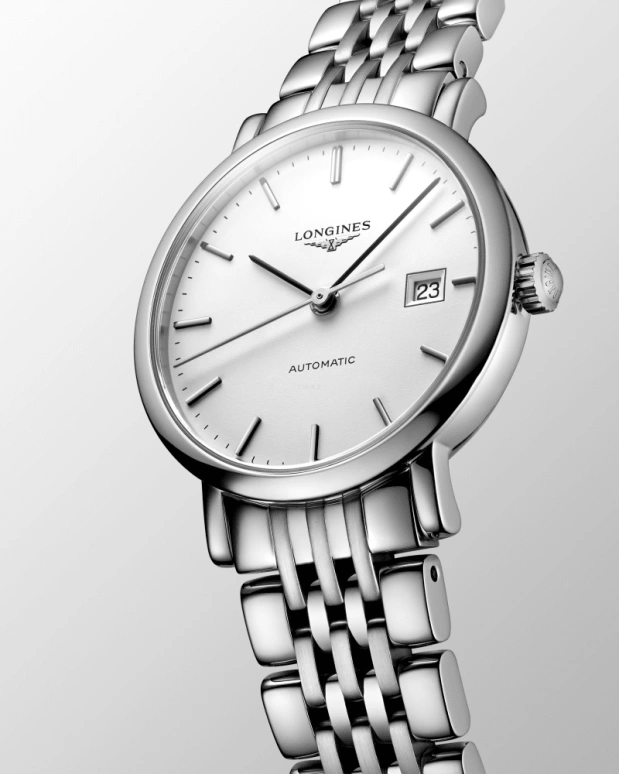 Longines,Elegant 29mm,29mm,Stainless Steel,White,Automatic,Date,40hours,L4,L4.310.4.12.6