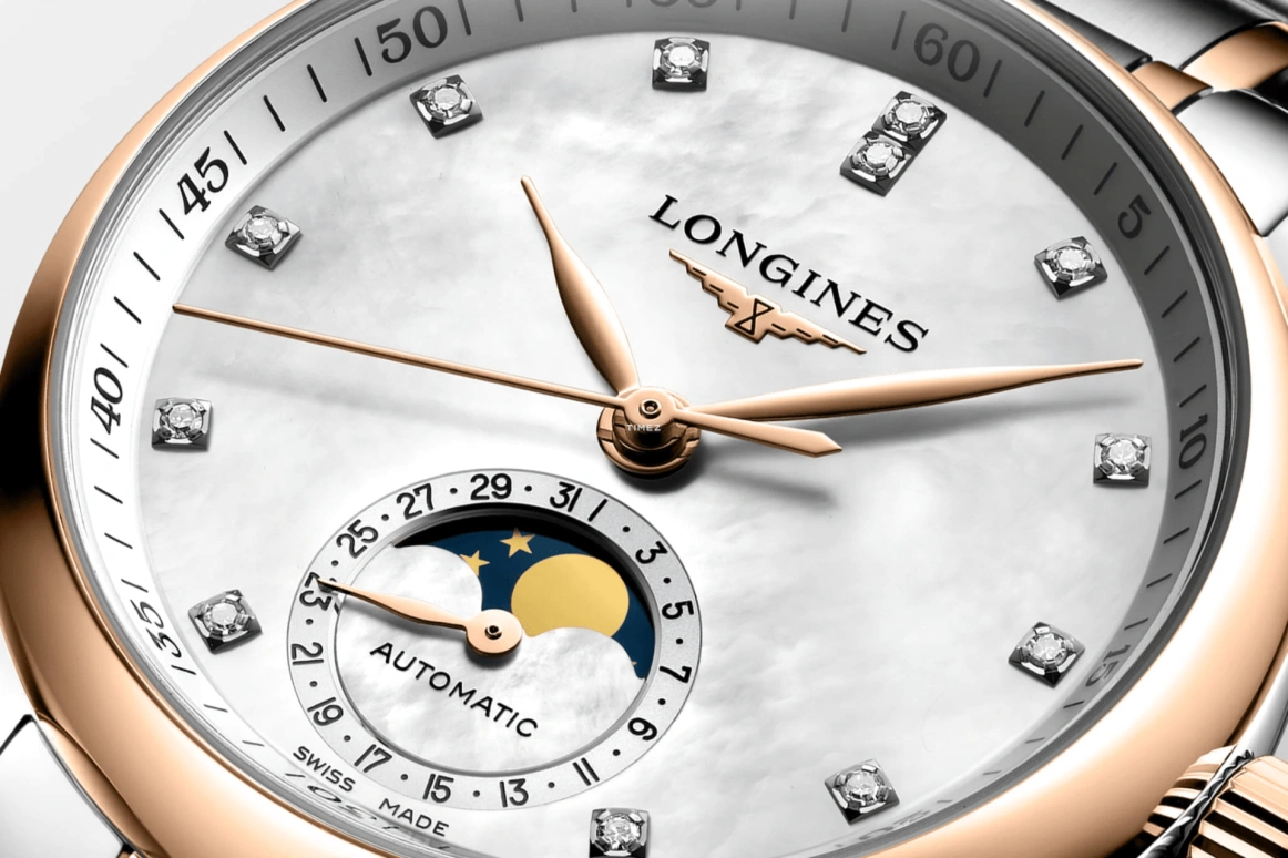 Longines,Master 34mm,34mm,Stainless Steel,White,Automatic,Moonphase,Day,L2,L2.409.5.89.7