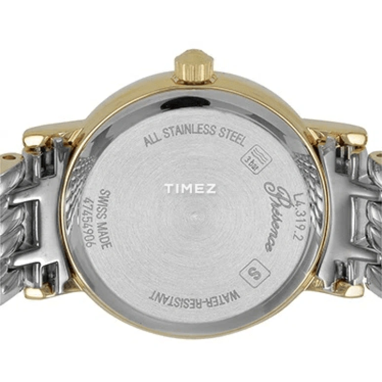 Longines,Presence 23.50mm,23.50mm,Stainless Steel,Gold,Quartz,Day,In-house Caliber,L4,L4.319.2.32.7