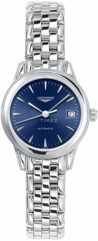 Longines,Flagship 26mm,26mm,Stainless Steel,Blue,Automatic,Day,45hours,L4,L4.274.4.92.6