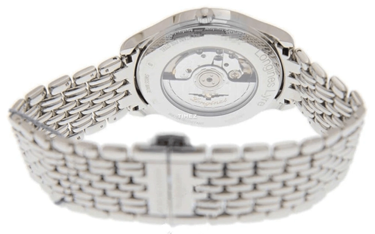 Longines,Lyre 38.50mm,38.50mm,Stainless Steel,Blue,Automatic,Day,65hours,L4,L4.960.4.92.6