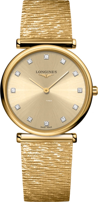 Longines,La Grande Classique 29mm,29mm,Stainless Steel,Champagne,Quartz,In-house Caliber,Sapphire,Crystal Glass,L4,L4.512.2.33.E