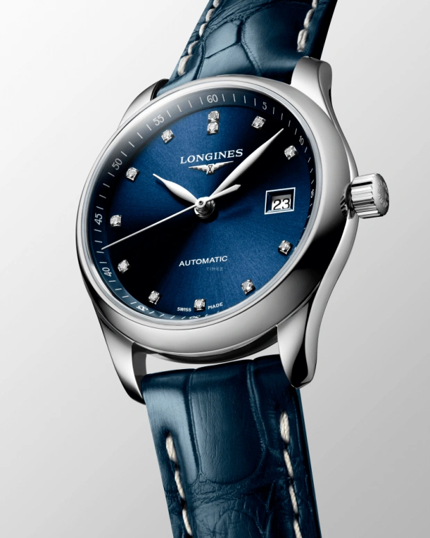 Longines,Master 29mm,29mm,Stainless Steel,Blue,Automatic,Day,40hours,L2,L2.257.4.97.0