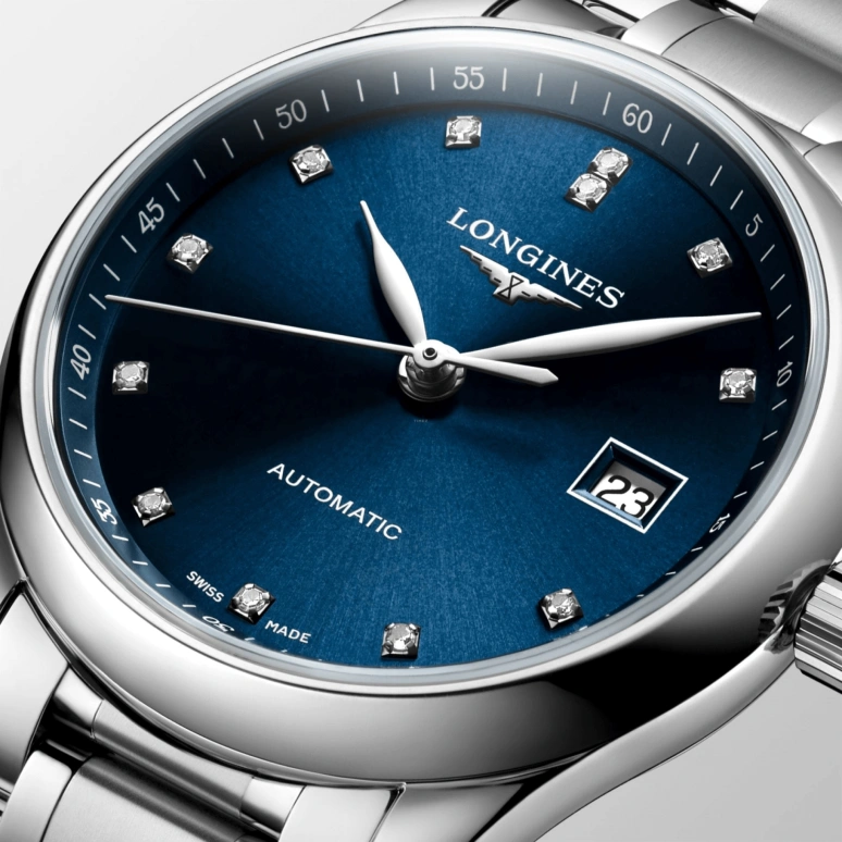 Longines,Master 29mm,29mm,Stainless Steel,Blue,Automatic,Day,40hours,L2,L2.257.4.97.6