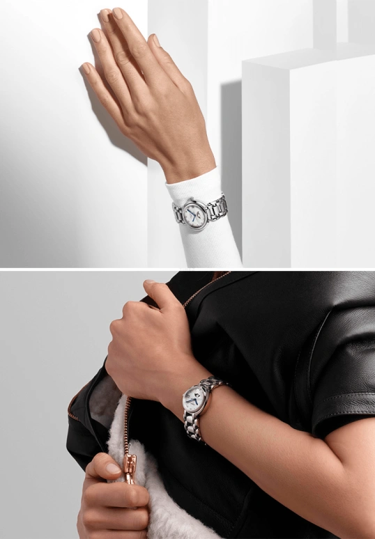 Longines,PrimaLuna 30.50mm,30.50mm,Stainless Steel,White,Quartz,Moonphase,Date,L8,L8.115.4.87.6
