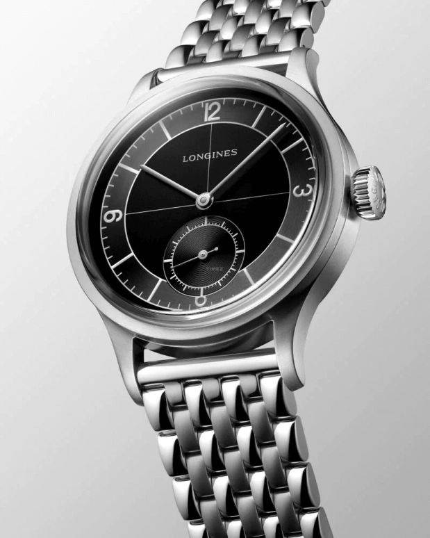 Longines,Heritage Classic 38.50mm,38.50mm,Stainless Steel,Black,Automatic,64hours,In-house Caliber,L2,L2.828.4.53.6