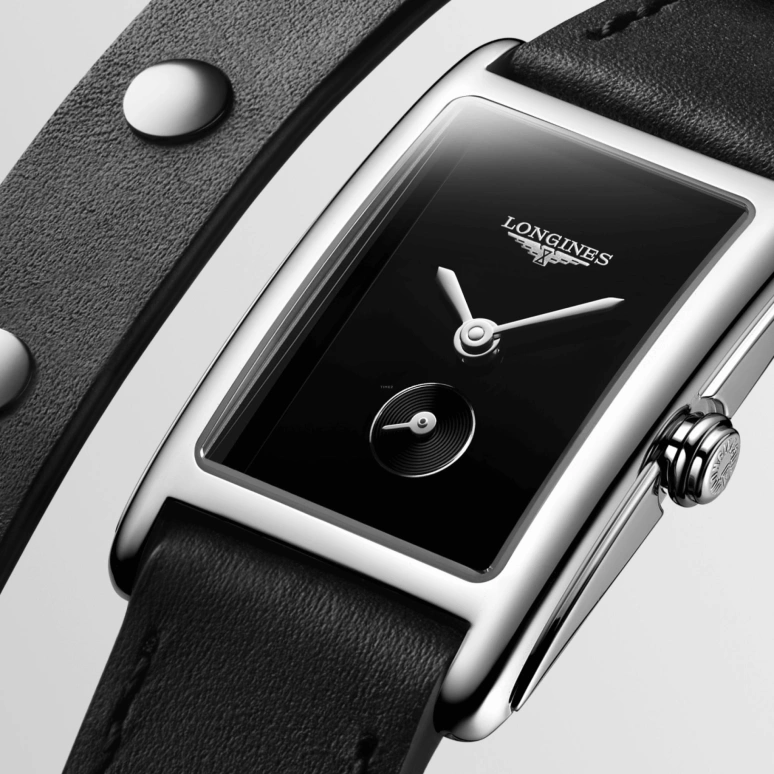 Longines,Elegant 20.80x32mm,20.80x32mm,Stainless Steel,Black,Quartz,26280hours,In-house Caliber,L5,L5.255.4.59.2