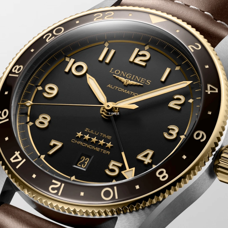 Longines,Spirit 42mm,42mm,Stainless Steel,Black,Automatic,Day,Anti-magnetic,L3,L3.812.5.53.2