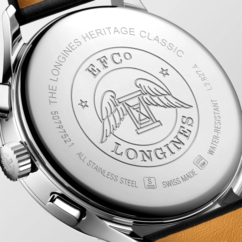 Longines,Heritage Classic 40mm,40mm,Stainless Steel,Silver,Automatic,Chronograph,Day,L2,L2.827.4.73.0