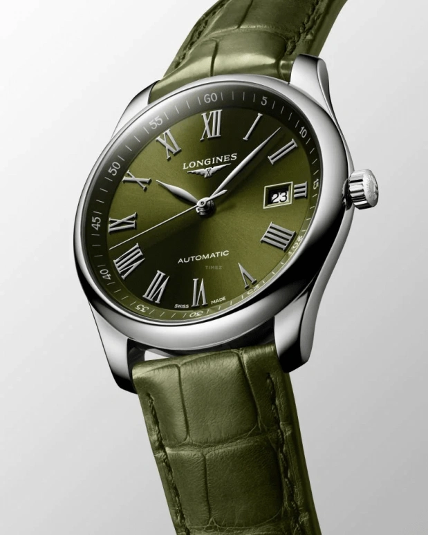 Longines,Master 40mm,40mm,Stainless Steel,Green,Automatic,Day,64hours,L2,L2.793.4.09.2