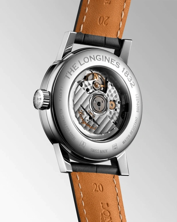 Longines,1832 40mm,40mm,Stainless Steel,Black,Automatic,Annual Calendar,Month,Day,L4,L4.827.4.52.0
