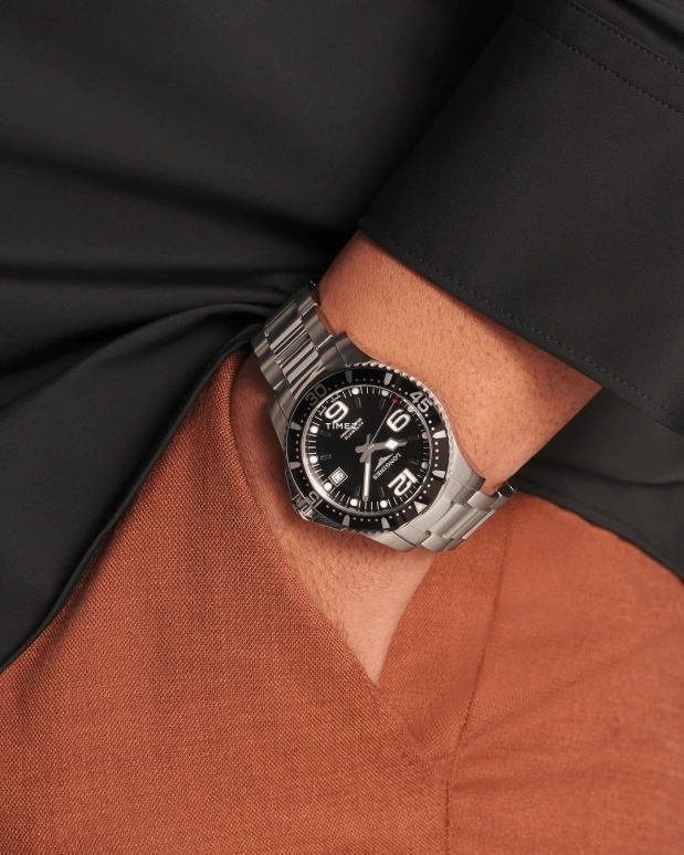 Longines,HydroConquest 39mm,39mm,Stainless Steel,Black,Automatic,Day,72hours,L3,L3.741.4.56.6