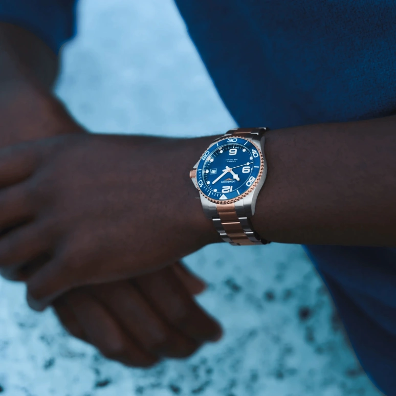 Longines,HydroConquest 41mm,41mm,Stainless Steel,Blue,Automatic,Day,72hours,L3,L3.781.3.98.7
