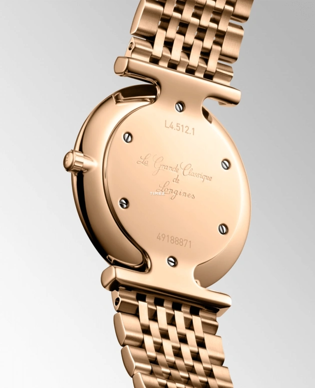 Longines,La Grande Classique 29mm,29mm,Stainless Steel,Rose Gold,Quartz,In-house Caliber,Sapphire,Hardlex,L4,L4.512.1.90.E