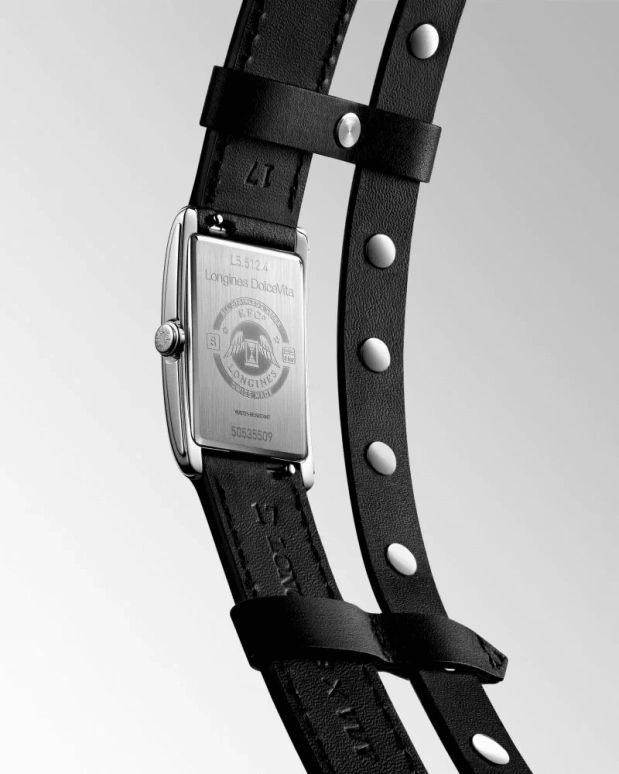 Longines,Elegant 23.30x37mm,23.30x37mm,Stainless Steel,Black,Quartz,26280hours,In-house Caliber,L5,L5.512.4.59.2